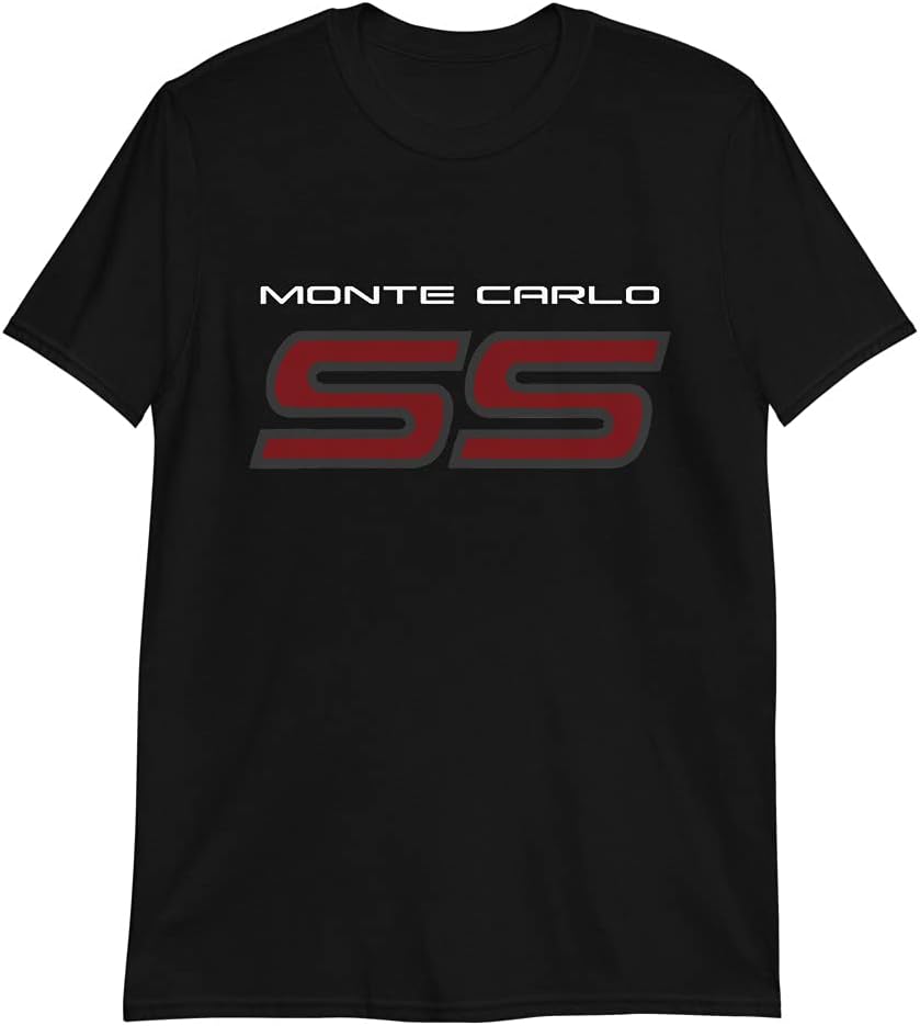 1980s Chevy Monte Carlo SS Graphic T-Shirt | Car Enthusiast Gift Black