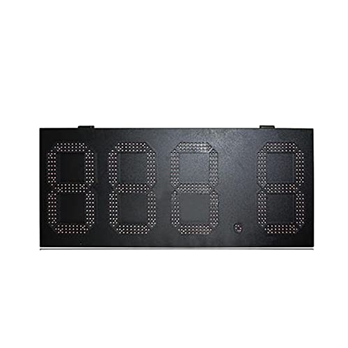 Cronómetro digital LED resistente al agua, caja de hierro para intervalos, formato 888.8, pantalla roja de alta luminosidad, tablero digital para precios de gasolina, reloj-temporizador para gimnasio (12 pulgadas) miniatura 3