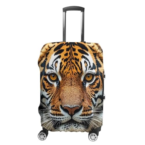 Fierce Tiger Elastic Luggage Cover Suitcase Protector for 19-32 Inch Suitcases | Universal Stretchable Travel Bag Cover | Anti-Scratch, Washable with Zipper Closure M