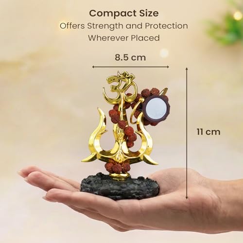 Image of Astrotalk Resin Mahadev Trishul Murti | Compact Shiv Murti For Home Temple, Car Dashboard Or Office Shelf | Lord Shiva Idol For Puja Mandir & Meditation Corners | 8.5X6.5X11 Cm | 1 Piece