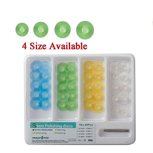 Image of Dental Composite Finishing Polishing Disc, Stem Universal Kit (40pcs) (8MM)