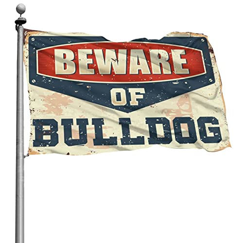 Drapeau Bulldog Man Cave 152x244 cm pour déco de balcon