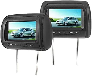 カーオーディオ HEADREST DVD TWIN MONITOR dvd player for car headrest + Dual Portable DVD Player Car