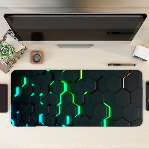 Image of XL Extended Gaming Mouse Pad | XXL Large Desk Mat 60x30cm for Laptop & PC | Non-Slip Rubber Base, Waterproof, Durable & Smooth Surface | Office, Gaming & Study, asthetic