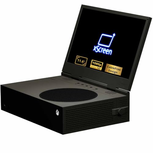 Image of UPspec Gaming Carbon Black xScreen Designed for Xbox Series S* and xScreen Case- 11.6 1080P FHD 60Hz IPS Portable Screen Attachment - Unique CABLEFREE Design