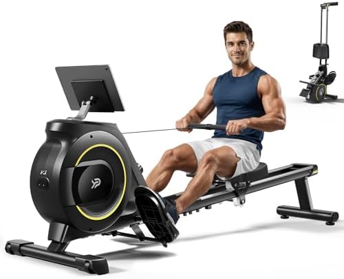 Rowing Machine for Home, 350 LB Capacity, 16-Level Silent Resista...