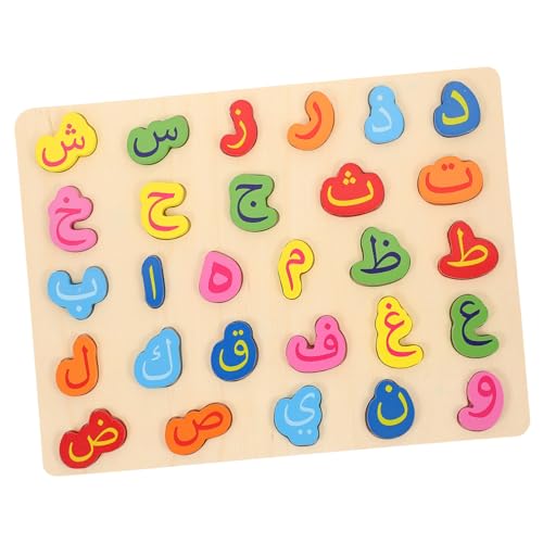 Toddmomy Rompecabezas Alfanumérico Educativo Alfabeto Árabe Juguete De Entrenamiento Temprano para Bebés para Desarrollo Cognitivo