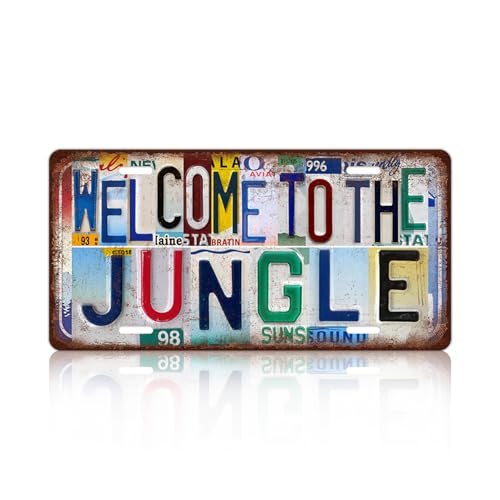 TREEPERI Vintage Welcome To The Jungle License...