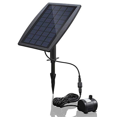 Preisvergleich Produktbild HJJH Solarpumpe, Solarbrunnenwasserpumpe, Solarwasserpumpe Solarbrunnen Solarbetriebene Wasserpumpe für Vogelbad, Garten, Garten, Kleiner Teich