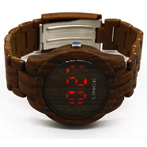 Relógio Lince Feminino Ref: Mdp4615p Vxnx Digital LED Marrom