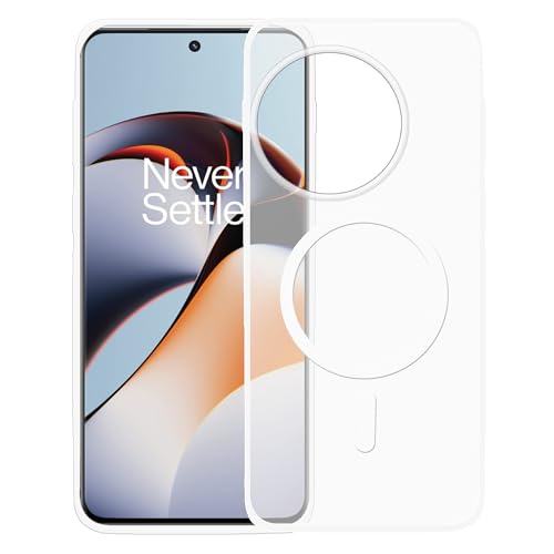 Image of amazon basics Luxury Paper Thin Case Cover for OnePlus 11R 5G 5G | Matte Finish | Compatible with magsafe | (White, OnePlus 11R 5G 5G)