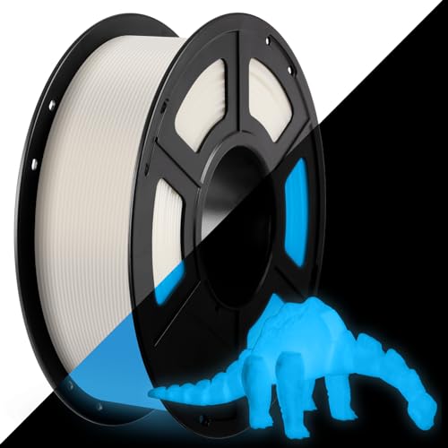 ANYCUBIC PLA 3D Printer Filament, Glow in The Dark, 3D Printing PLA Filament 1.75mm Dimensional Accuracy +/- 0.02mm, 1KG Spool (2.2 lbs), Glow Blue 1kg Pla Glow in the Dark - Glow to Blue