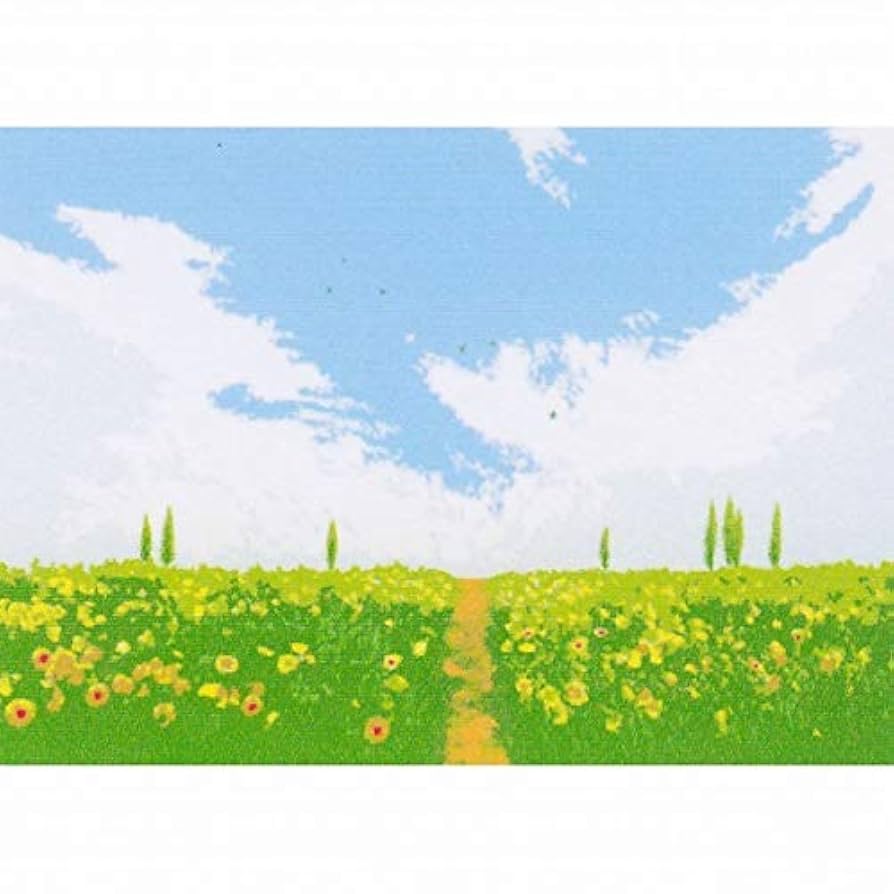 Amazon.co.jp: 吉岡浩太郎『花咲く大地』シルクスクリーン 風景