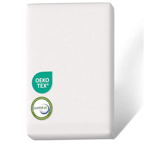 iMMDOKIN Pack and Play Mattress (38'x26'x1.5'') Certified, Hypoallergenic Portable Crib Mattress Pad...