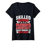 Photo Gallery donna funny profession quote skilled nursing assistant maglietta con collo a v Photo Gallery donna funny profession quote skilled nursing assistant maglietta con collo a v