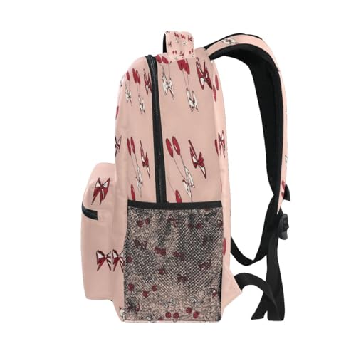 Cherry Bow Hand Drawn Pattern Kids Backpack for Boys Girls Backpacks Student Backpack Big For Elementary School Shoulder Bag Bookbag4