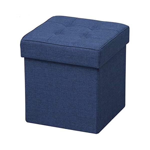 Iris Ohyama, Cubic footstool / ottoman, space-saving storage box