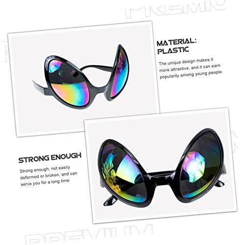 2pcs Holiday Accessories Dress up Props Sunglasses Funny Costume Novelty Eyewear Party Favors3