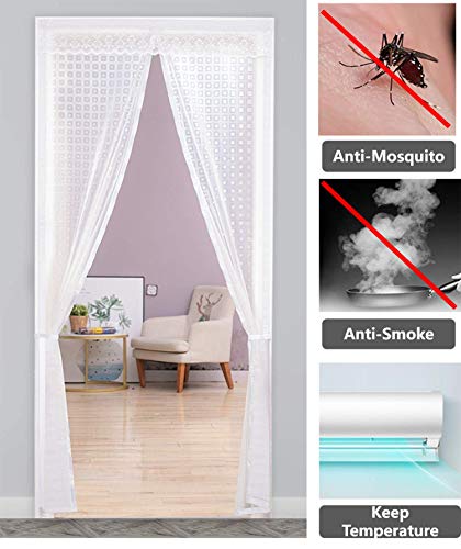 image for YoyoCinny Insulated Door Curtain, Magnetic Screen Door Fit for Size 35