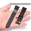 20mm Soft Silicone Strap compatible with Citizen Hyper Aqualand Duplex Promaster Men's Dive Watch Band waterproof wristband watches Accessories (Black buckle 20mm) #4
