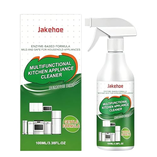 JAKEHOE Kitchen Cleaner Stove & Range Hood Fast No-Scrub Oil Stain Remover Safe on Stainless Steel & Cooktop Surfaces Multi-purpose Kitchen Degreaser with Fresh Finish (1pcs)