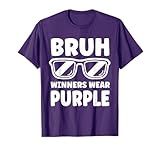 Winners Wear Purple Team Spirit Week Game Color Sports Day T-Shirt