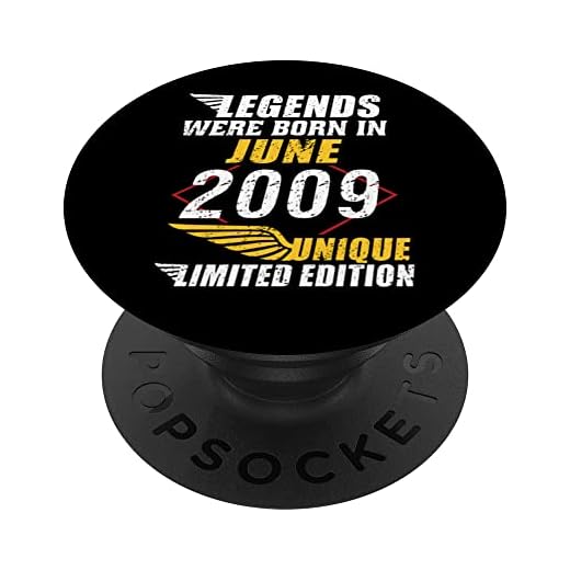 Cumpleaños Junio 2009 Edición Limitada Regalo Legend June PopSockets PopGrip Intercambiable