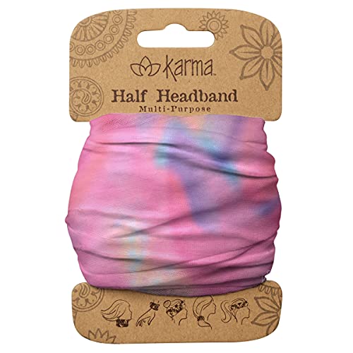 Karma Lavender Lava Headband for Women - Medium - Fabric Headband and Stretchy Hair Scarf - Purple