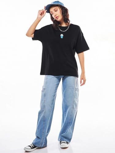 Image of Bewakoof Women's Graphic Printed Oversized Fit T-Shirt