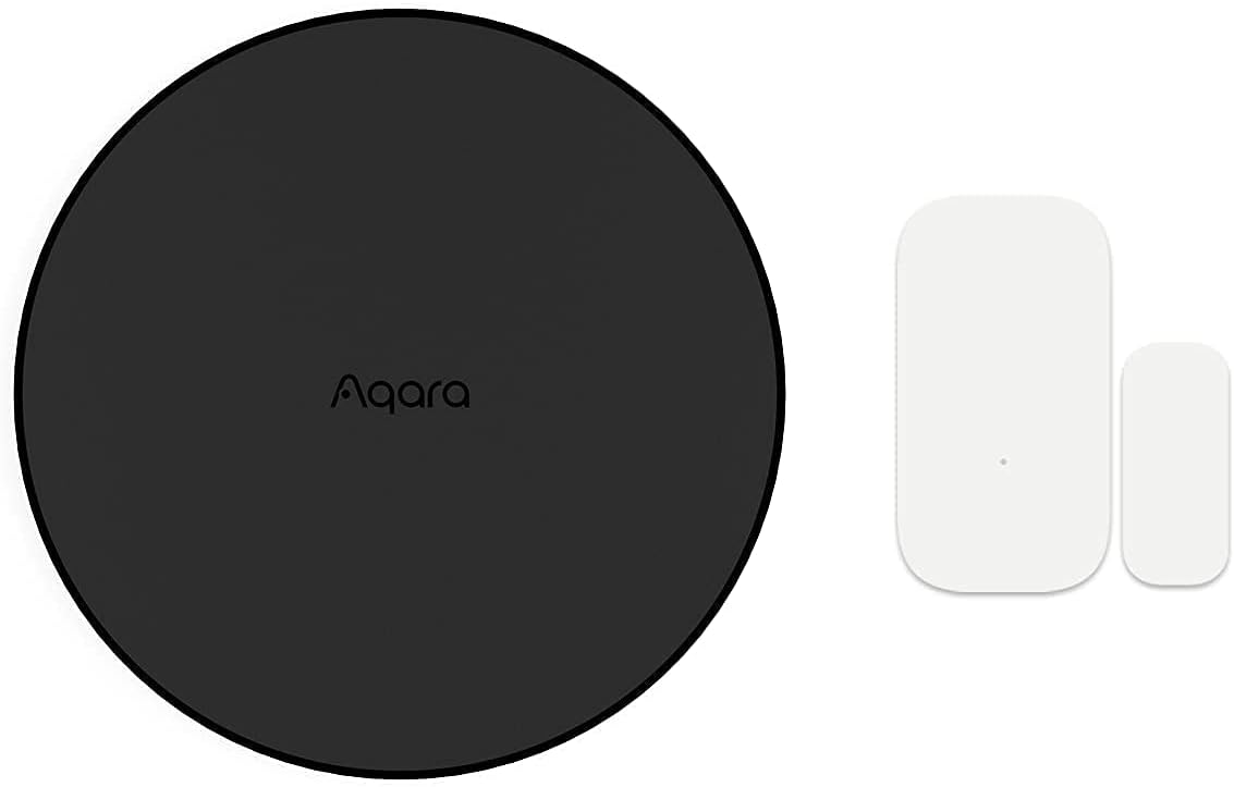 Aqara Smart Hub M2 Plus Aqara Door and Window Sensor, Zigbee Connection, Alarm System, Remote Monitor and Control, Smart Home Automation