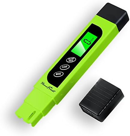 Digital TDS-Meter, Accurate and Reliable, HoneForest TDS, EC & Temp Meter 3 in 1, 0-9990ppm, Ideal Water-Tester-PPM-Meter(Green)