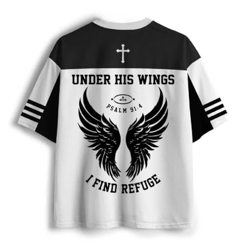 Graphic Tees Summer Novelty Women Men Oversized Psalm with Jesus Christian Jersey2
