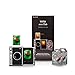 Fujifilm Instax Mini Evo Hybrid Camera Premium Edition with 20 Shots of Stone Gray Film and 100 Different Expressions-(Black)