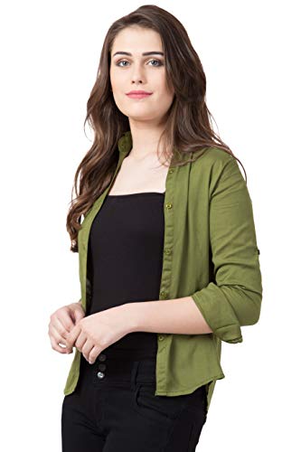 Image of FUNDAY FASHION Women's Rayon Blend Regular Fit Long Sleeve All Purpose Shirt