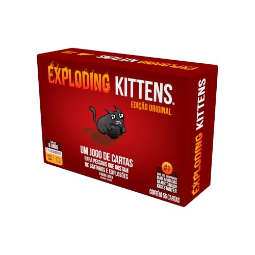 Galapagos, Exploding Kittens, Jogo de Cartas para Amigos, 2 a 5 jogadores, 15 minutos por partida