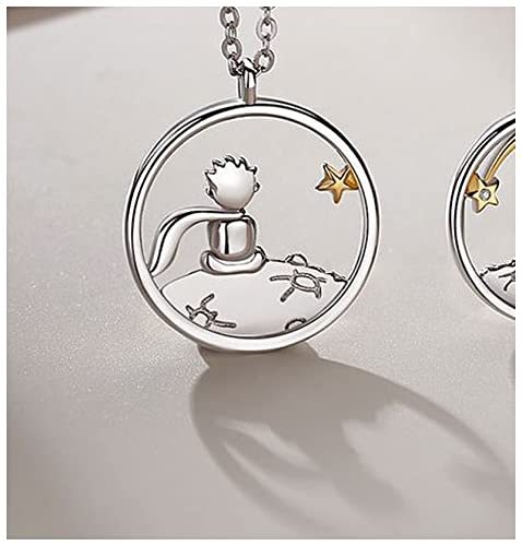 Collier Couple de mode S925 Plaqué Argent Plaqué Petit Fox Pendentif Personnalisé Collier personnalisé Journée de la Saint Valentin Cadeau Anniversaire...
