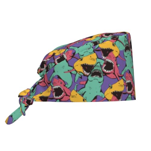 Image of Surgical Caps Men Women, Scrub Cap with Sweatband Adjustable