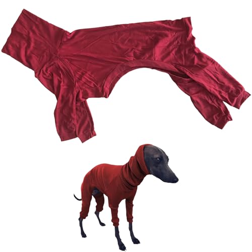 Pijamas de galgo de algodón Xweptuy con capucha y abrigo cálido estirable protector 7