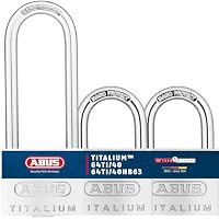 ABUS Vorhängeschloss Titalium 64TI/40 + HB63 - 3er Set, gleichschließend - Kellerschloss mit Schlosskörper aus Spezial-Aluminium - gehärteter Stahlbügel - ABUS-Sicherheitslevel 5 – Ansicht 1