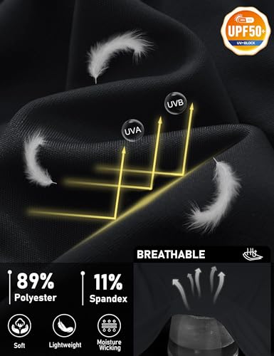 TACVASEN Herren Ärmelloses Tank Top Achselshirts Sport UPF 50+ UV Tshirt Schnelltrocknend Muskelshirts Fitness für Running Jogging Gym (L, Schwarz)