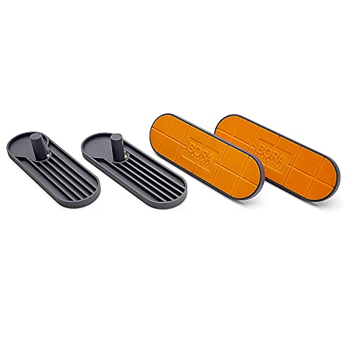 BORA CA0804 Breite Paneelstützen, Tausendfüßler-Werkbank-Zubehör, hält das Material beim Schneiden, 4 Stück