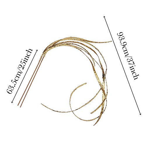 Valery Madelyn 6 Pcs Gold Glitter Christmas Picks And Sprays, Long Stems For Christmas Tree Wreaths Garland Flower Vase Filler Arrangements And Home Decorations, 62Inch #TOP3