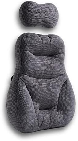 PYXAYS Lumbar Support Pillow for Office Chair Gaming Chair, car seat, Wheelchair, Back Cushion Lumbar Pillow Provide Back Support, Grey