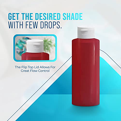 TRUE COMPOSITES Pigment (Red 4oz)-Solid Color, Liquid Dye Paint-Opaque Resin Colorant for Polyester Resin, Epoxy, White or Neutral Gelcoat, DIY Jewelry, Fiberglass, Boat or Auto Repair, Art & Craft!