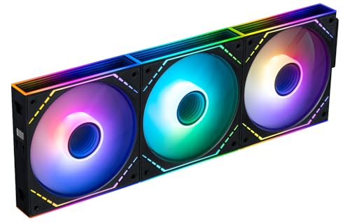Thermalright TL-M12Q-S X3 Ventilateurs PC 120mm, 2000RPM Grand Débit d’air, ARGB Daisy‑Chain, Effet Infinity‑Mirror, Pack de 3