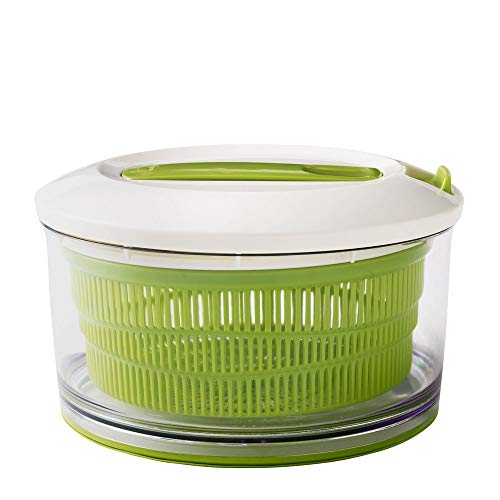 Chef'n SpinCycle Salad Spinner Large, Plastic Salad Spinner in Gift Box, Green