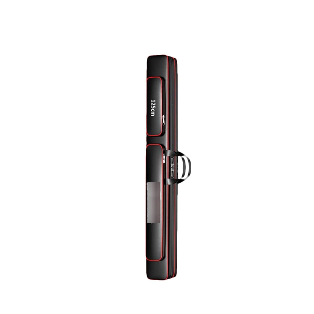 Suwequest Borsa da pesca Oxford a 2/3 strati, porta canne da pesca, borsa per attrezzi da pesca, borsa impermeabile per attrezzatura da pesca, 2 strati, 125 cm