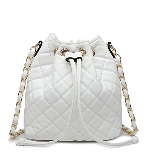 Mck Quilted Bucket Crossbody Bag And Purse For Women Drawstring Soft Vegan Leather Shoulder Bags (Medium To Small Size) #TOP13