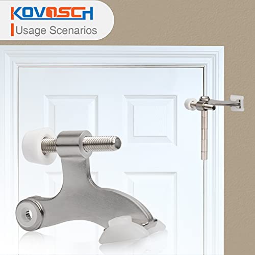 Kovosch 2 Pack Hinge Pin Door Stopper Brushed Satin Nickel thumb #4
