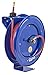 Coxreels EZ-SH-4100 Safety Series Super Hub Spring Rewind Reel with Hose - Heavy-Duty For Air/Water Hoses - ½” Hose ID - 250 PSI - 75' Length PVC Hose Included - Made in USA